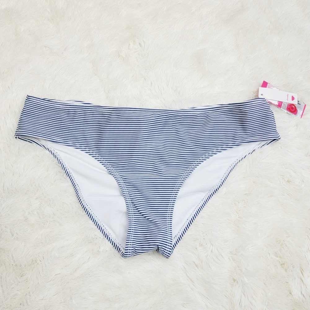 2/$20 Blue/White Pinstripe Swim Bottoms*Sz XL*NWT